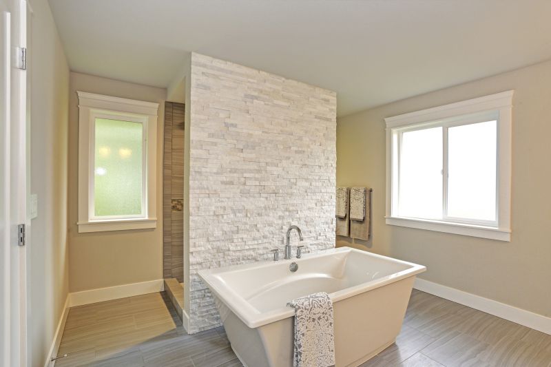Contemporary Bathroom with New Tub